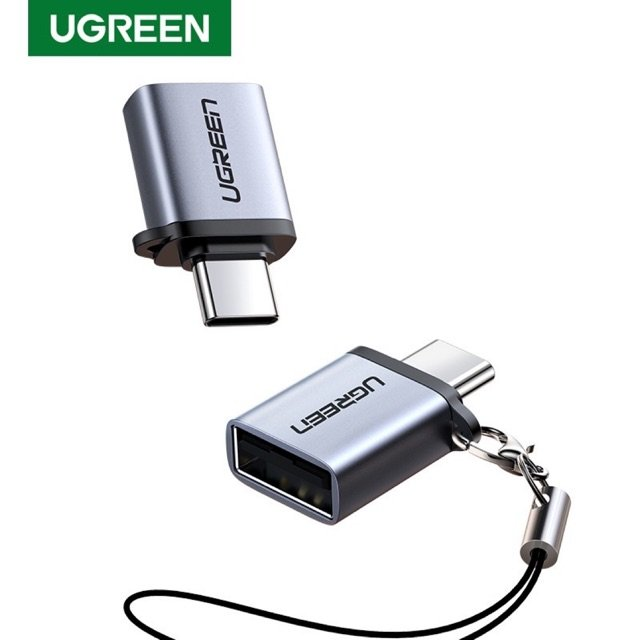 Ugreen Type C to USB 3.0 A Adapter Cable with Lanyard Space Gray (UG- 50283)