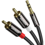 UGREEN 3.5mm Male to 2 Female Audio Cable 20cm (Black)