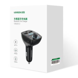 UGREEN Bluetooth Car Charger (5.0 + PD + QC3.0 + USB Flash Drive + TF) (Black)