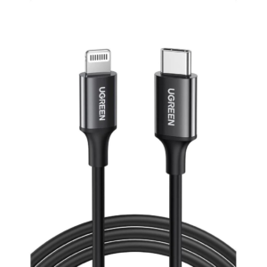 UGREEN USB-C to Lightning Cable M/M Nickel Plating ABS Shell 1m (Black)