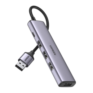 UGREEN 10-in-1 USB-C Multifunction Adapter, USB-C to USB3.0 (1 Port) + USB2.0 (2 Port) + USB-C 3.0 (1 Port) + 4K HDMI (2 Port) + RJ45 Gigabit + SD & TF + PD Port Converter