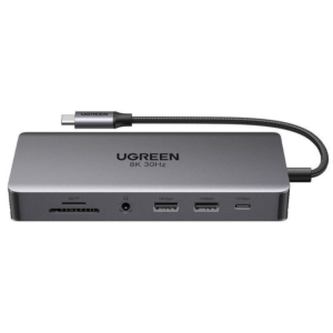 UGREEN 11-in-1 USB-C Hub, USB-C to HDMI (4K@60Hz) + VGA + 2 USB-C 3.2 + USB-A3.2 + USB-A3.0 + SD/TF + Gigabit RJ45 + 3.5mm + PD (100W)