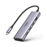 UGREEN 9-in-1 USB-C Multifunction Adapter, USB-C to USB3.0 (2 Port) + USB-C (2 Port) + 4K HDMI + RJ45 Ethernet + SD & TF + PD Port Converter