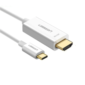 UGREEN USB Type C to HDMI Cable Male to Male ABS Case 1.5m (White)
